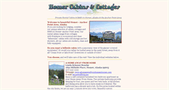 Desktop Screenshot of cabinsinhomer.com